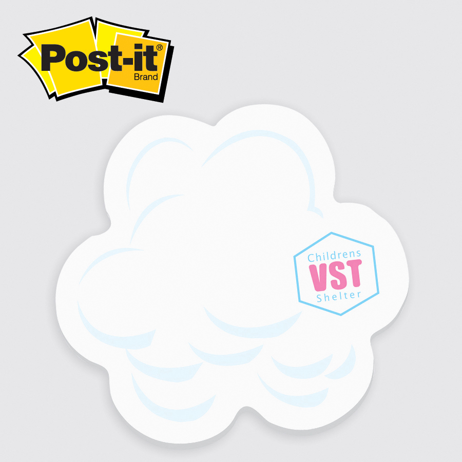 Post-it® Custom Printed Notes Shapes — Large - Cloud - Post-it